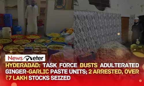 Hyderabad Police bust two adulterated ginger-garlic paste units in city raids