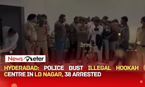 Hyderabad: Police Bust Illegal Hookah Centre in LB Nagar, 38 Arrested
