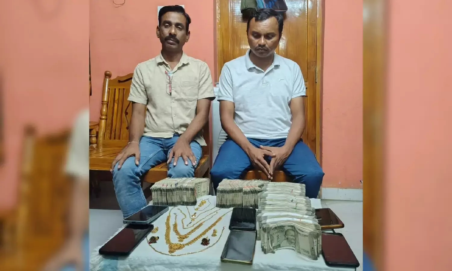 UPI bribe racket busted in Karimnagar; ACB arrests excise inspector and teacher, seizes Rs 20 lakh