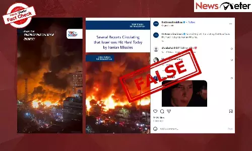 Fact Check: Massive fire in Tel Aviv after Iranian attack? No, clip is from Philippines