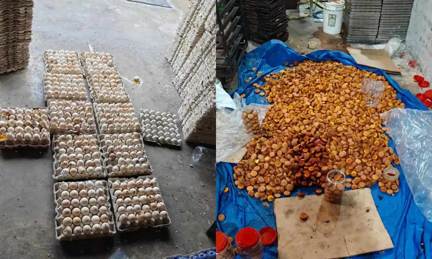 Rotten eggs to spurious ginger-garlic paste, illegal food units in Attapur and Katedan raided; 6 held