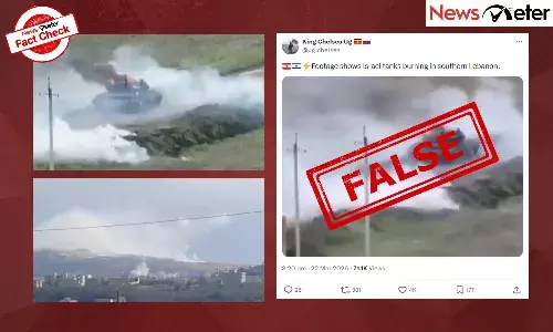Fact Check: Israeli tanks burn in South Lebanon? No, video clips are old