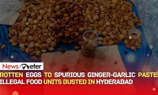 Rotten Eggs to Spurious Ginger-Garlic Paste: Illegal Food Units Busted in Hyderabad