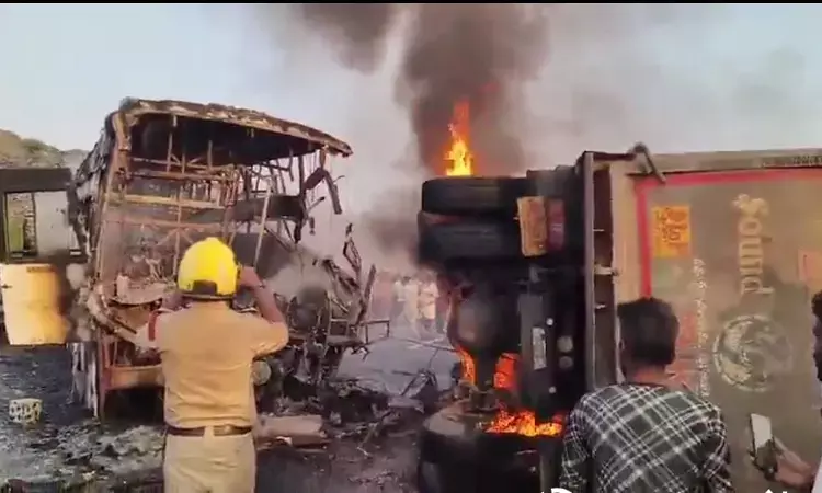 ‘I fell and there were flames on my body’: Markapuram bus fire survivors recount horror