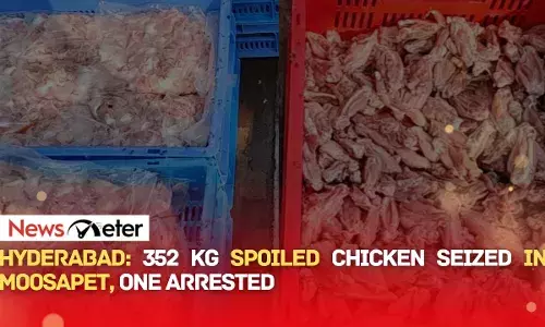 Hyderabad: 352 Kg Spoiled Chicken Seized in Moosapet, One Arrested