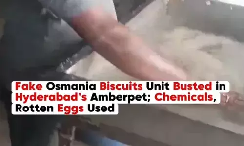 Fake Osmania Biscuits Unit Busted in Hyderabad’s Amberpet; Chemicals, Rotten Eggs Used