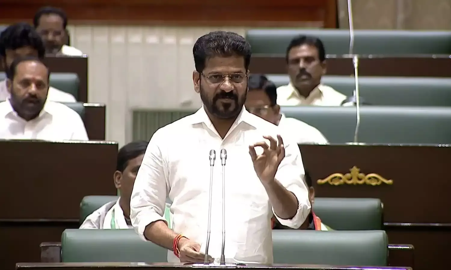 BRS protests rock Telangana Assembly over Raghava Constructions, CM Revanth hits back KCR