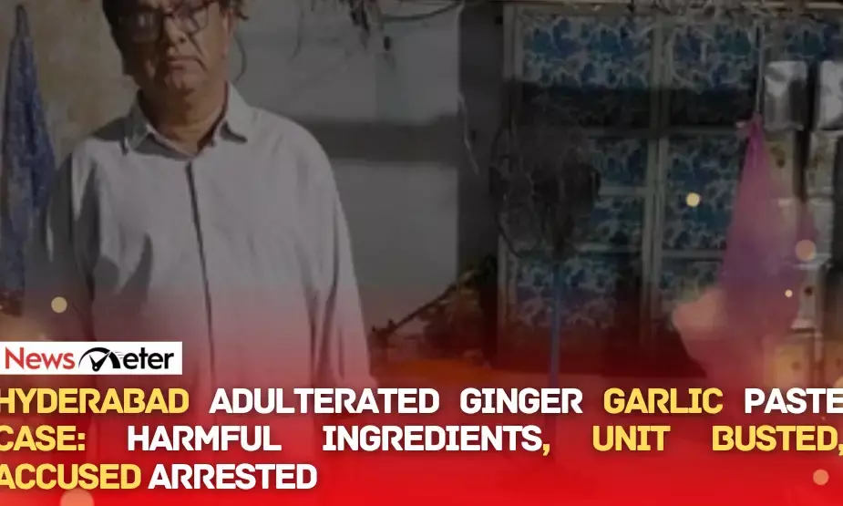 Peels, acetic acid, xanthan gum: How Hyderabad manufacturer made adulterated ginger-garlic paste