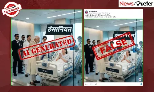 Fact Check: PM Modi visits Sonia Gandhi in hospital? No, AI-generated image goes viral