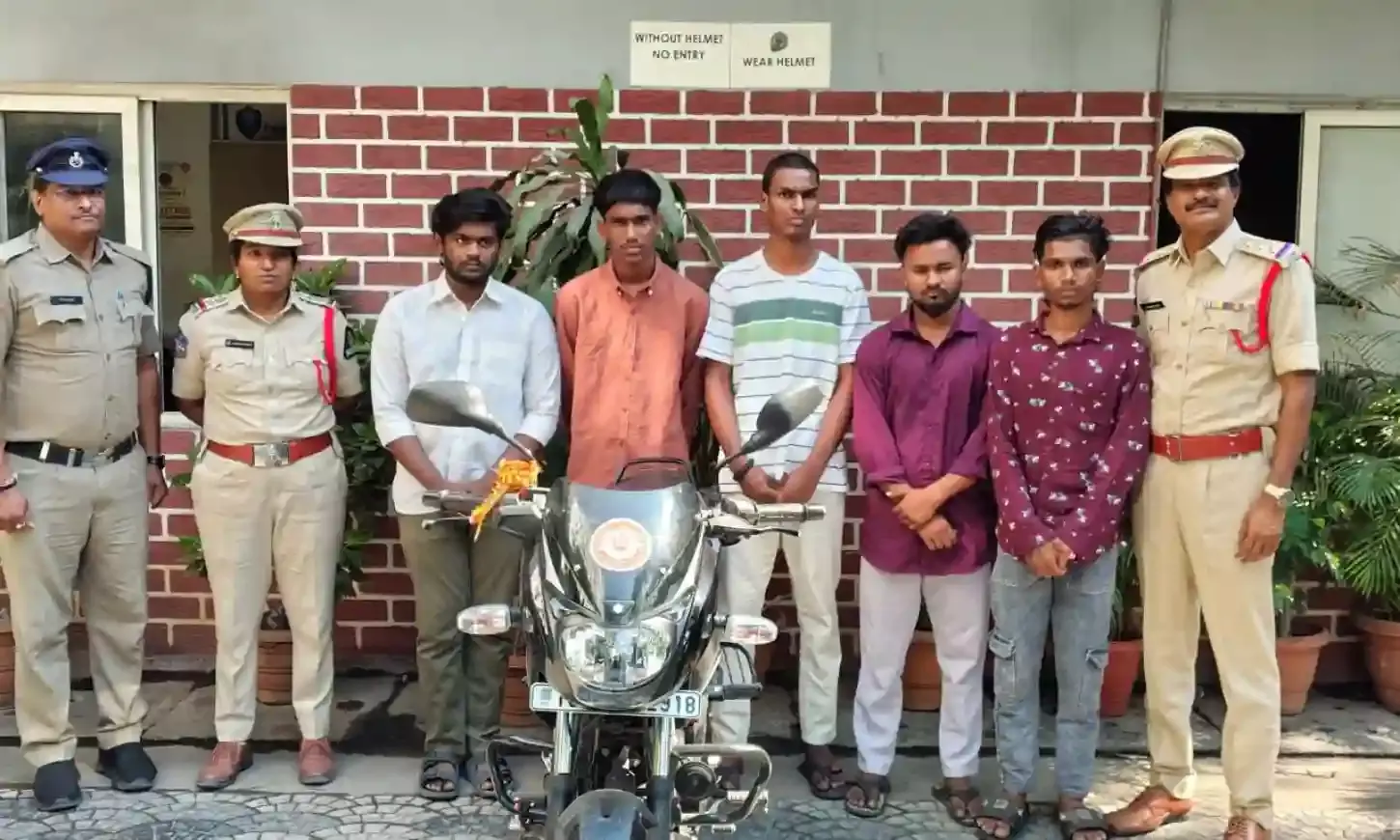 Viral video leads to arrest: 5 youth held for dangerous triple-riding stunts on Hyderabad road