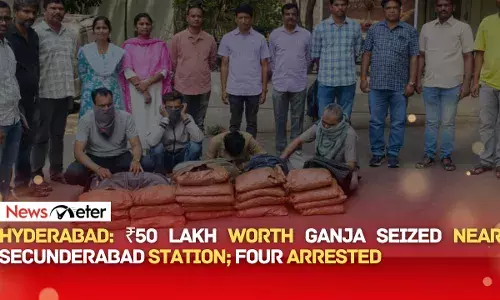 Hyderabad: ₹50 lakh worth ganja seized near Secunderabad station; four arrested