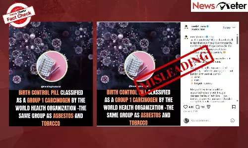 Fact Check: Birth control pills are now classified as cancer-causing? No, claim is misleading