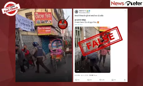 Fact Check: West Bengal police lathicharge Mamata supporters in Bengal? No, video is from Dhaka