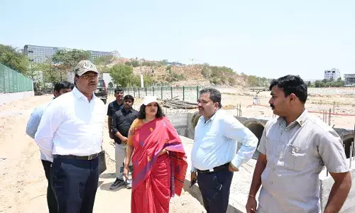 Rainwater to be directed into Hyderabad lakes; HYDRAA inspects Sunnam Cheruvu, nalas