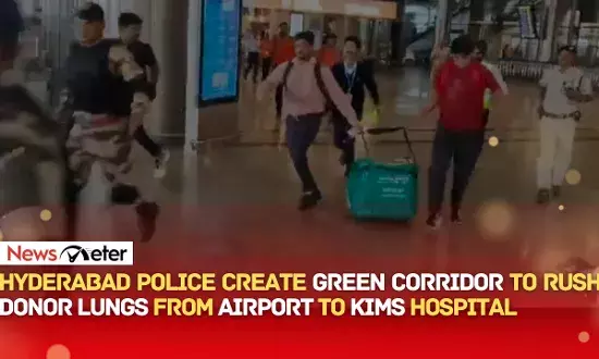 Hyderabad Police Create Green Corridor to Rush Donor Lungs from Airport to KIMS Hospital