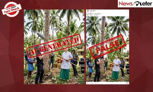 Fact Check: Kerala polls–PM Modi brought film crew on campaign? No, viral image is AI-generated