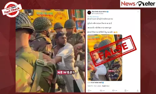 Fact Check: CRPF detain protestors in West Bengal ahead of polls? No, video is from Bangladesh