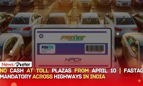 Cash payments at highway toll plazas to be discontinued from April 10