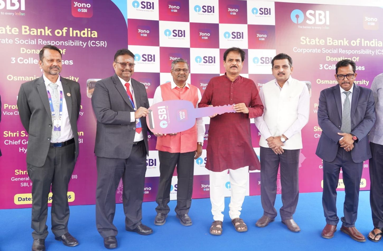 Osmania University gets new buses to run around campus, thanks to ₹1 Crore SBI grant