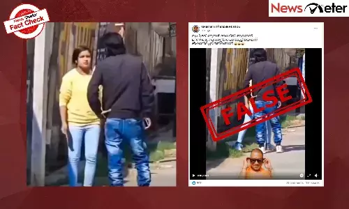 Fact Check: റോഡില്‍ പെണ്‍കുട്ടിയെ തടഞ്ഞു നിര്‍ത്തിയ യുവാവ് മുസ്ലീമല്ല; വീഡിയോയുടെ സത്യമറിയാം