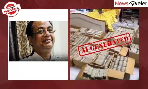 Kanpur official Keshav Lalās home raided, illegal cash seized? Yes, but viral footage is AI Kanpur official Keshav Lalās home raided, illegal cash seized? Yes, but viral footage is AI