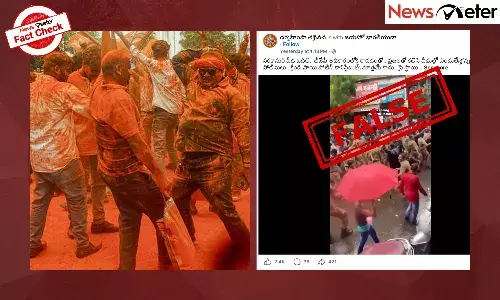 A video claiming to show West Bengal police celebrating BJP’s victory in polls by dancing in public has gone viral