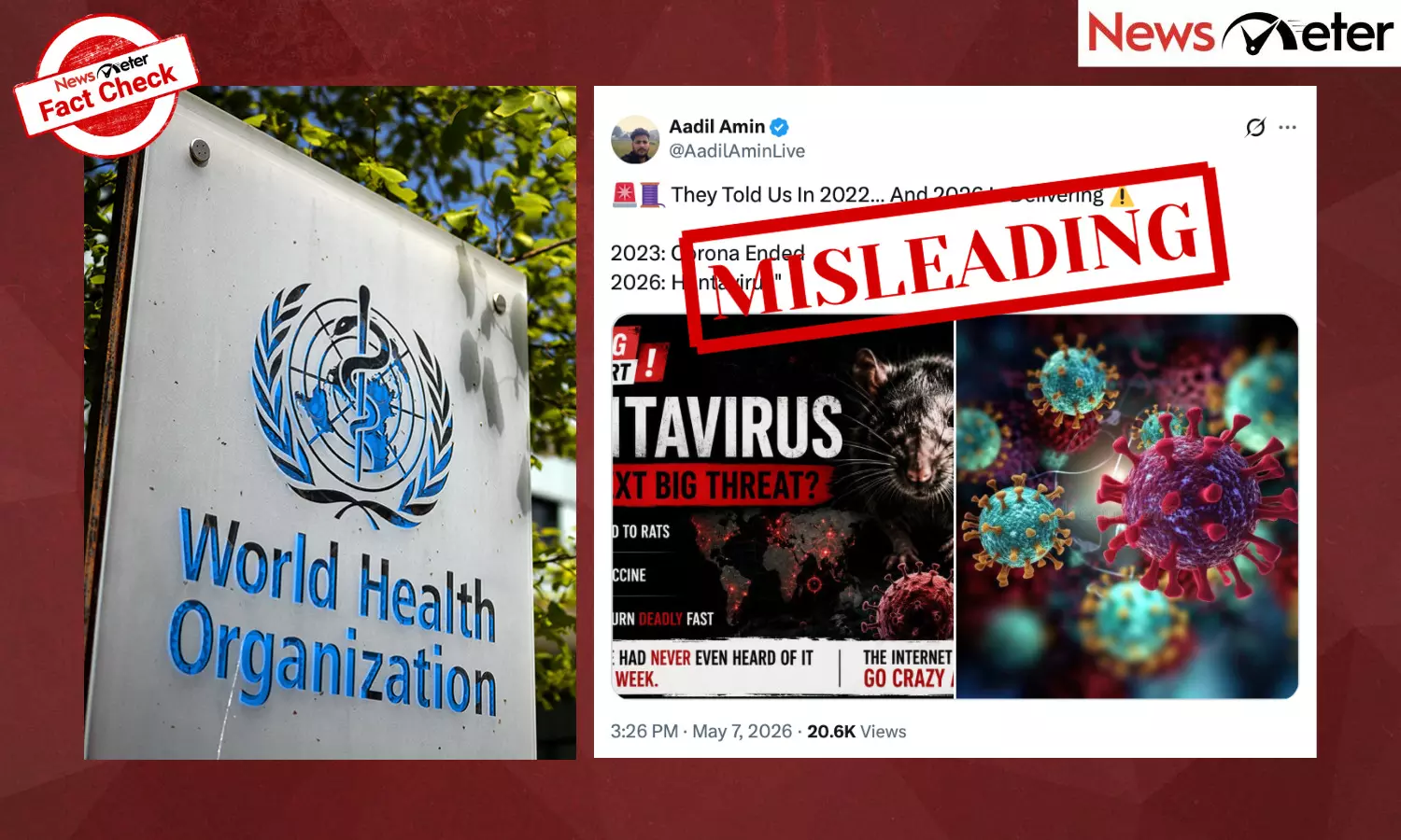 Fact Check: Hantavirus outbreak is not the new Covid-like pandemic, says WHO; viral claim debunked