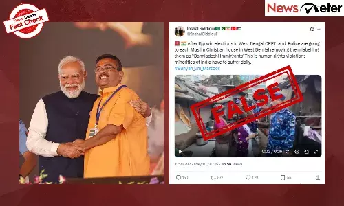 Fact Check: Post-poll Bengal—Muslims called ‘Bangladeshi’, removed from state? No, video shows verification drive in UP