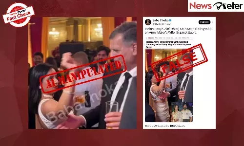 Fact Check: Indian Army Chief flirts with a Majorās wife? No, AI-manipulated video shared by Pak-based account Fact Check: Indian Army Chief flirts with a Majorās wife? No, AI-manipulated video shared by Pak-based account