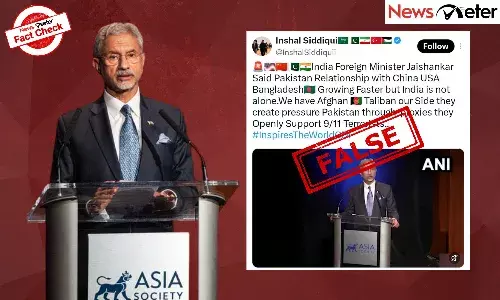 Fact Check: Jaishankar says, Taliban is on Indiaās side? No, video is AI-manipulated Fact Check: Jaishankar says, Taliban is on Indiaās side? No, video is AI-manipulated