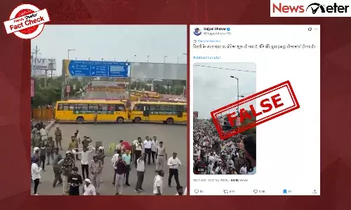 Fact Check: Video shows crowd at Delhi protest on October 10? No, old clip goes viral