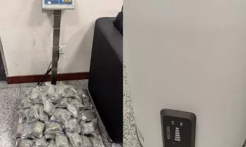 Hyderabad Airport: DRI seizes hydroponic weed worth Rs 2.71 crore hidden inside electric geyser Hyderabad Airport: DRI seizes hydroponic weed worth Rs 2.71 crore hidden inside electric geyser