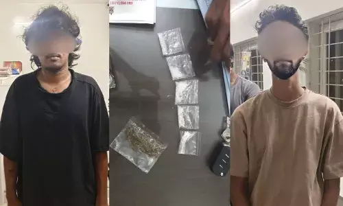 Bachupally drug bust: EAGLE Force arrests two suspected drug peddlers, seizes MDMA and ganja Bachupally drug bust: EAGLE Force arrests two suspected drug peddlers, seizes MDMA and ganja