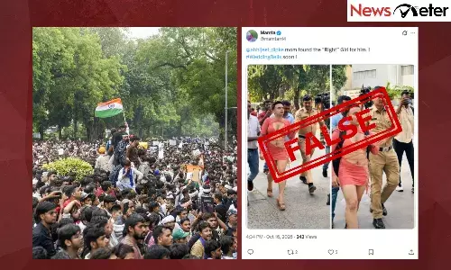 Fact Check: Police detain ācrossdresserā at CJP protest? No, images are AI-generated Fact Check: Police detain ācrossdresserā at CJP protest? No, images are AI-generated