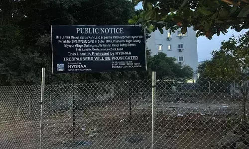 Four parks in HMDA-approved Miyapur layouts found encroached, HYDRAA steps in Four parks in HMDA-approved Miyapur layouts found encroached, HYDRAA steps in