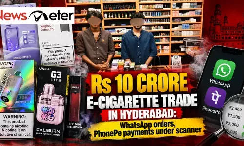Hyderabad: ā¹10-Crore E-Cigarette Trade Under Scanner; WhatsApp Orders, PhonePe Payments Probed Hyderabad: ā¹10-Crore E-Cigarette Trade Under Scanner; WhatsApp Orders, PhonePe Payments Probed