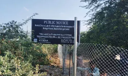 Compound walls to pig slaughterhouses: HYDRAA frees 12 acres of land at RK Puram Lake FTL