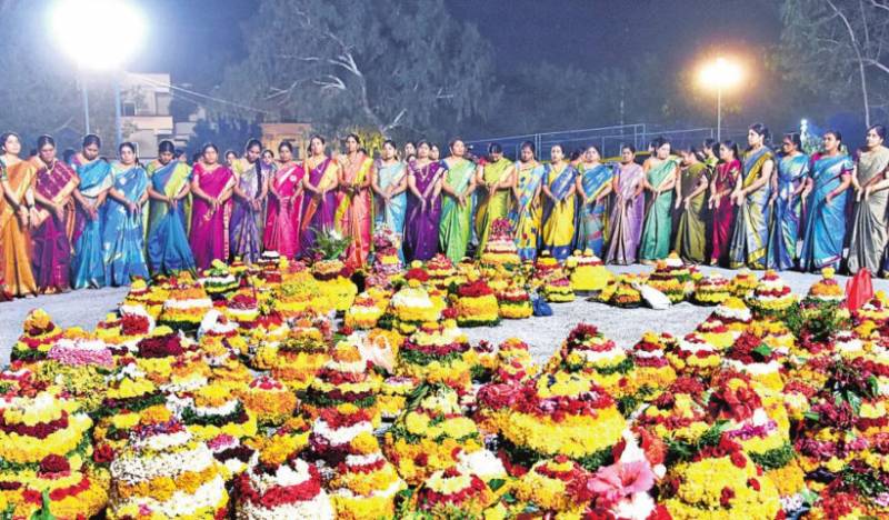 Telangana Cultural Festival: Bathukamma begins on a grand note