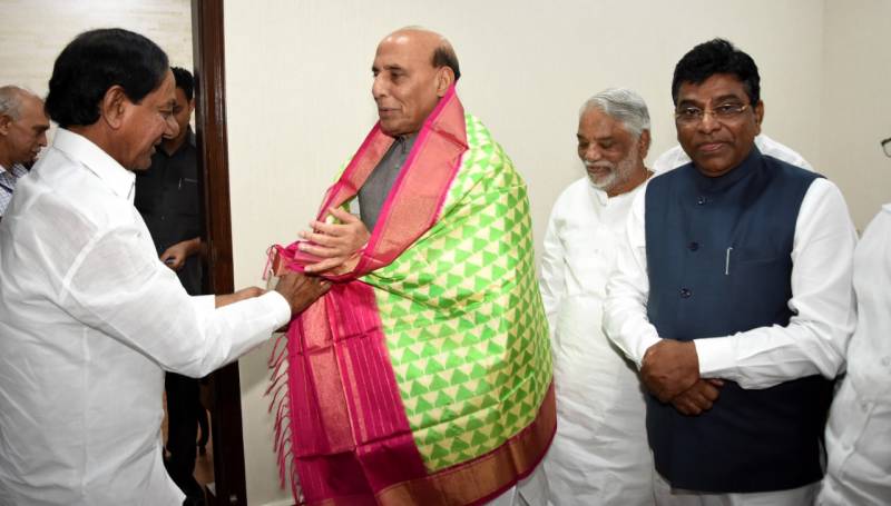 Chief Minister K Chandrashekar Rao met PM.Modi and Rajnath singh