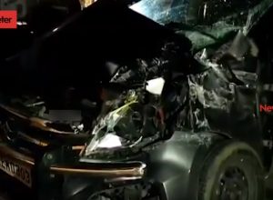 Car hit by RTC bus in Yadadri, 24 injured