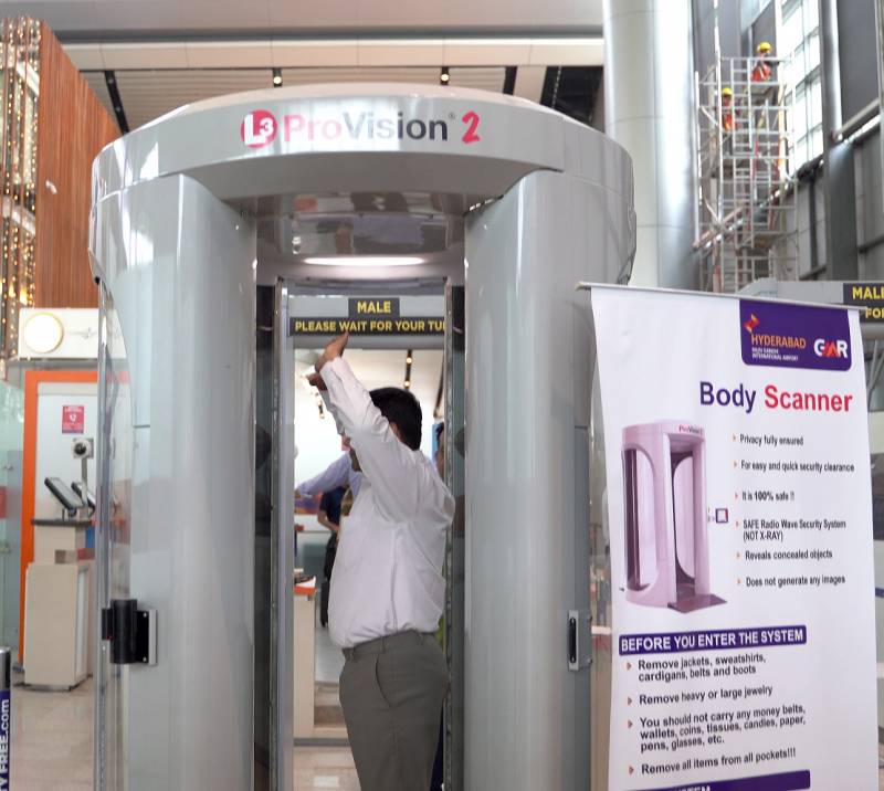 Full body scanner hyderabad airport