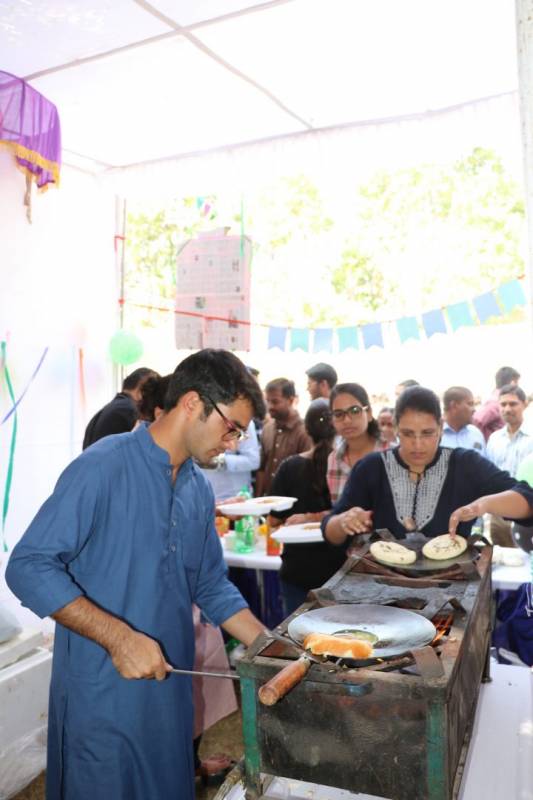 Babar Ali And Susham Showing Their Culinary Skills