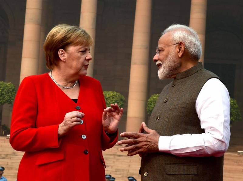 Merkel and Modi