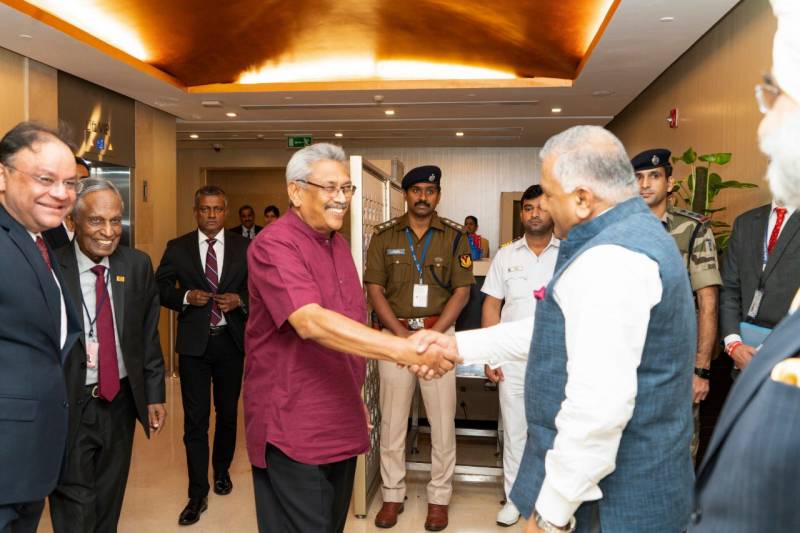 Rajapaksa, Visits India