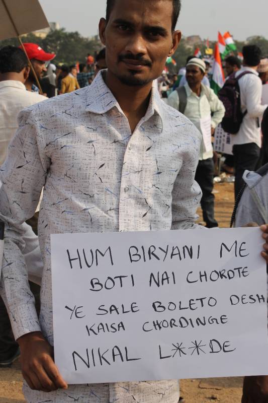 Hyderabad Million march slogans biryani 