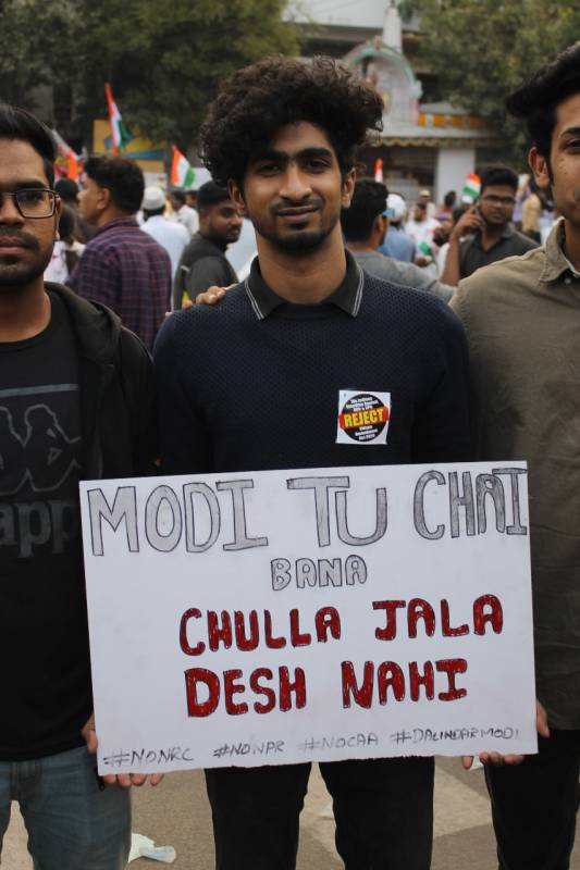 Hyderabad Million march slogans chai wala modi