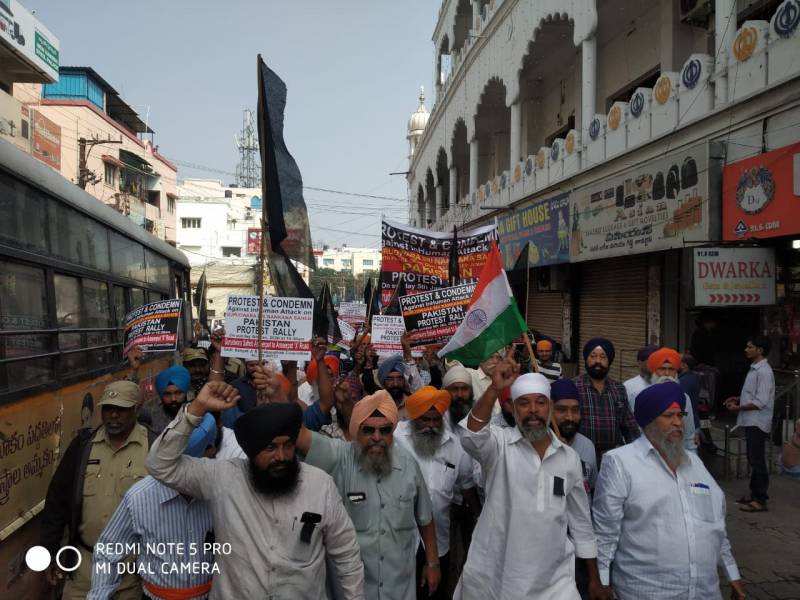 Sikhs In Hyderabad Protest At Keyes High School Against Caa