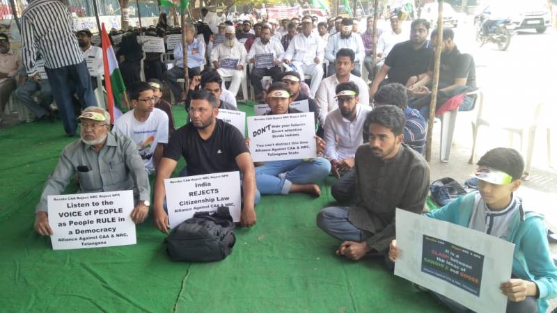 Hunger Strike Against Caa Npc Npr In Hyderabad