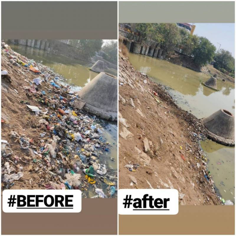 Saroor nagar Lake Before & After