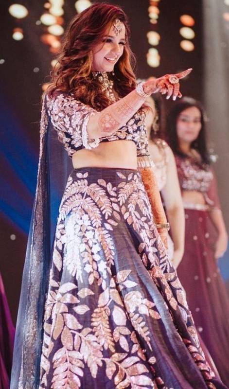 Unconventional Slate Shade Lehenga